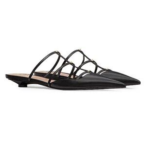 Valentino Garavani  Rockstud Wispy Calfskin Mules Size 39 BRAND NEW